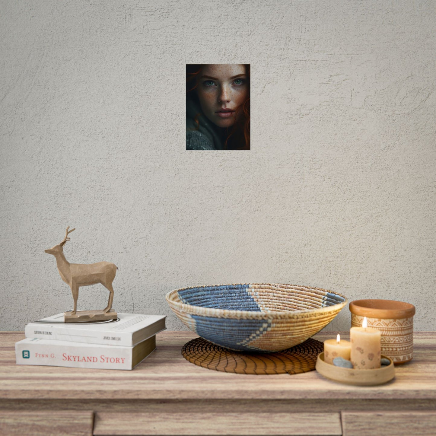 Red Beauty in Nature: Natural Portrait - Poster