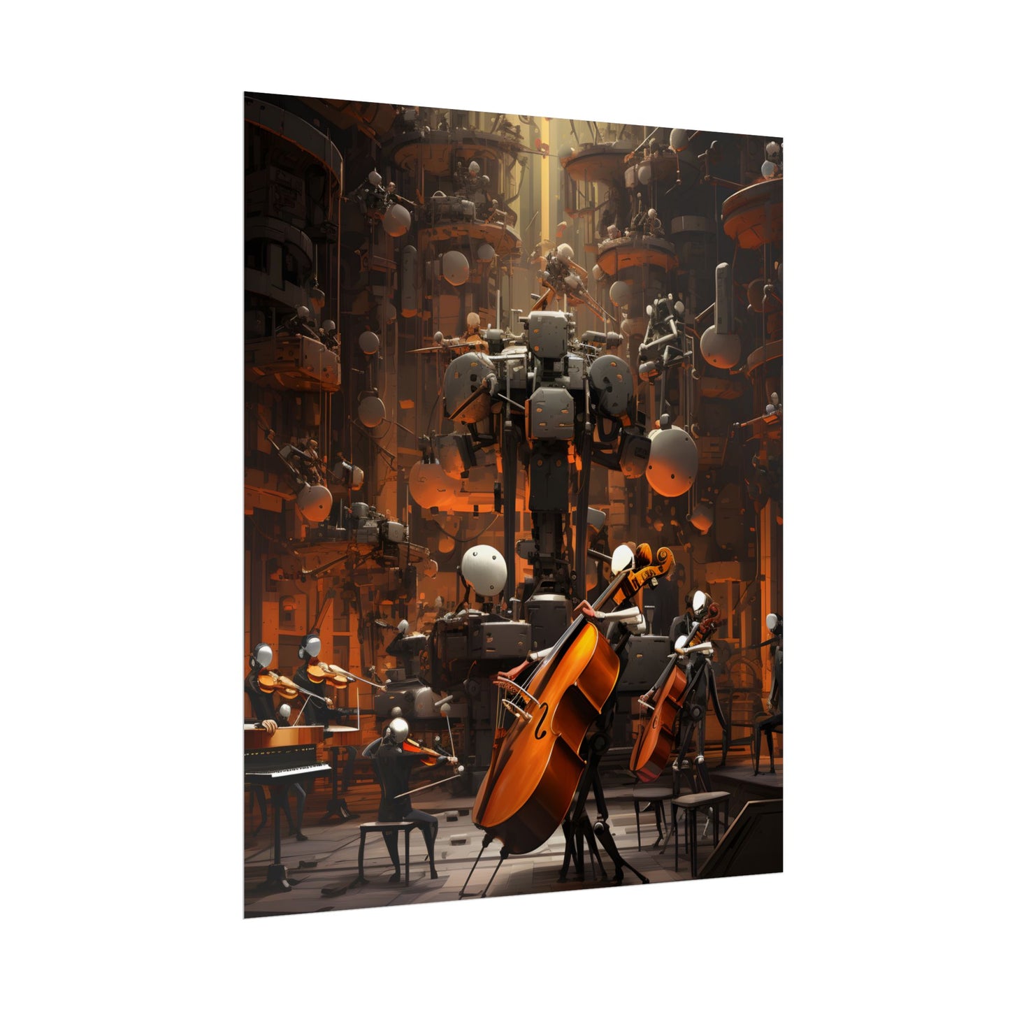 6 Sentient Robot Musicians: A Symphony of Artistic Expression - Poster