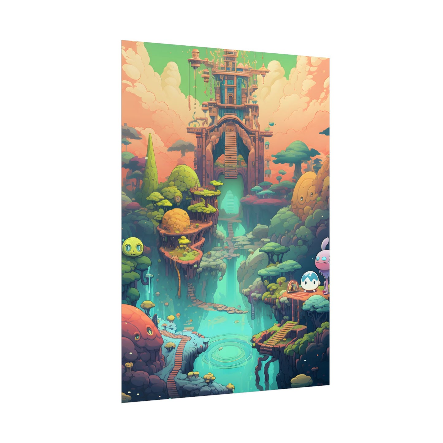 Gamified Pixel Pets: Colorful Cyber Companions - Poster