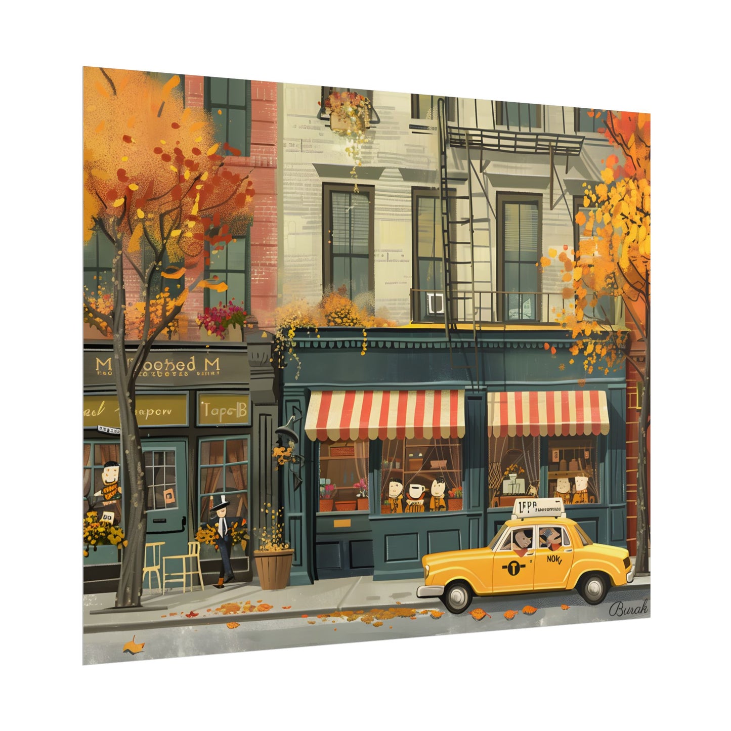 Whimsical Yellow Dreams: Playful Building Digital Art - Poster