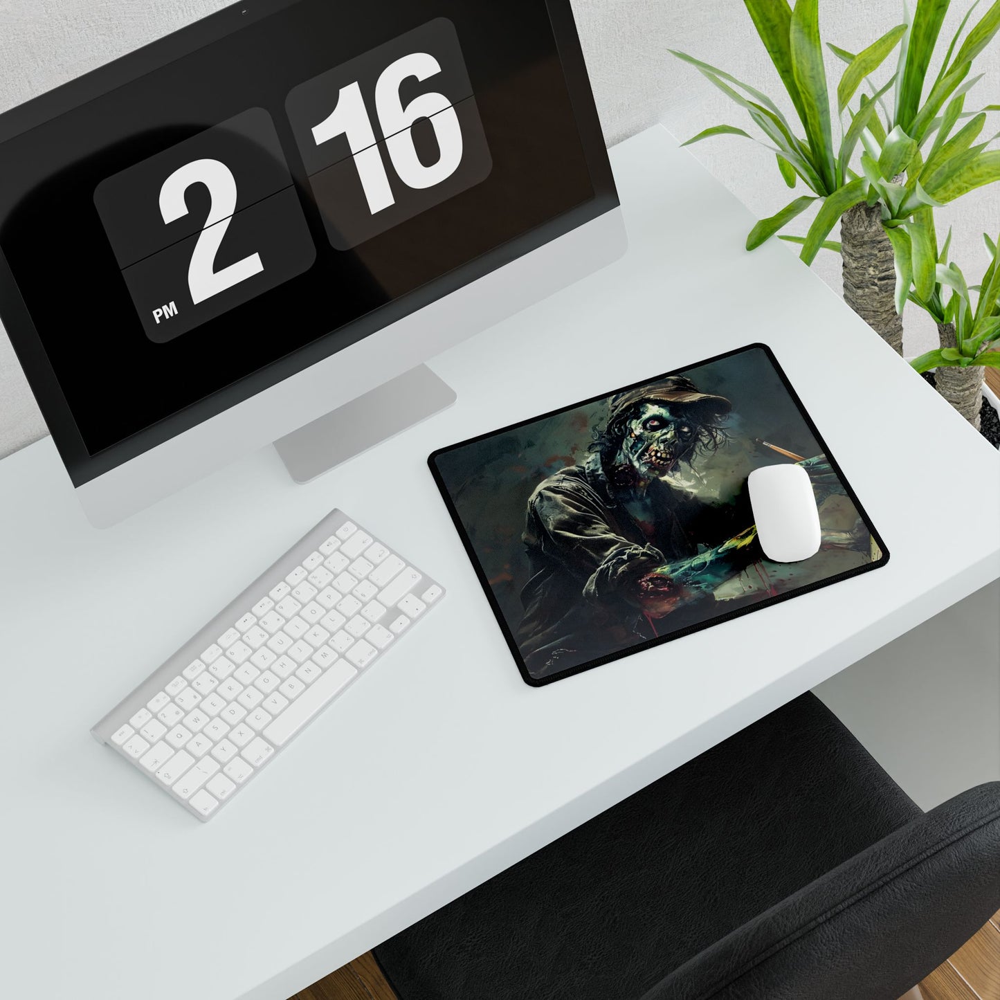 Zombie Horror Original Art: Original Artwork - Desk Mat