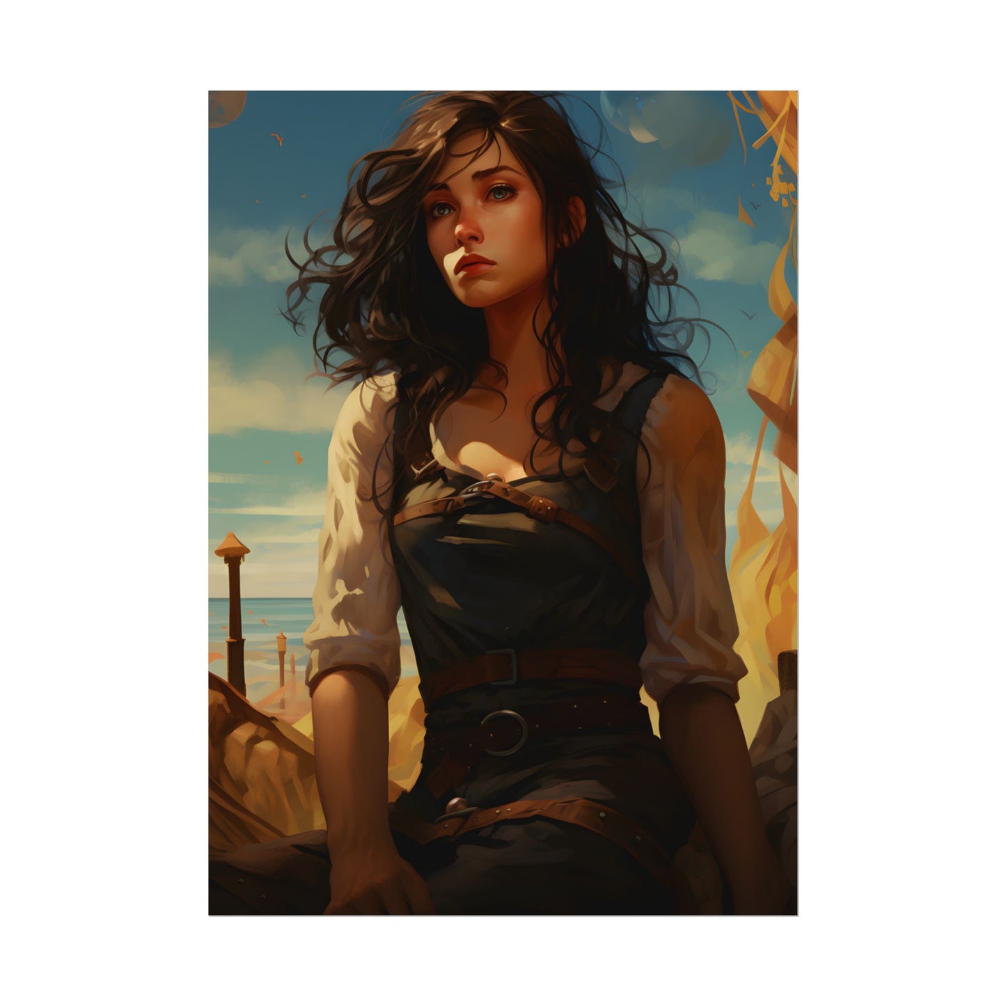Casual Outdoor Moment: Person in Natural Setting - Poster