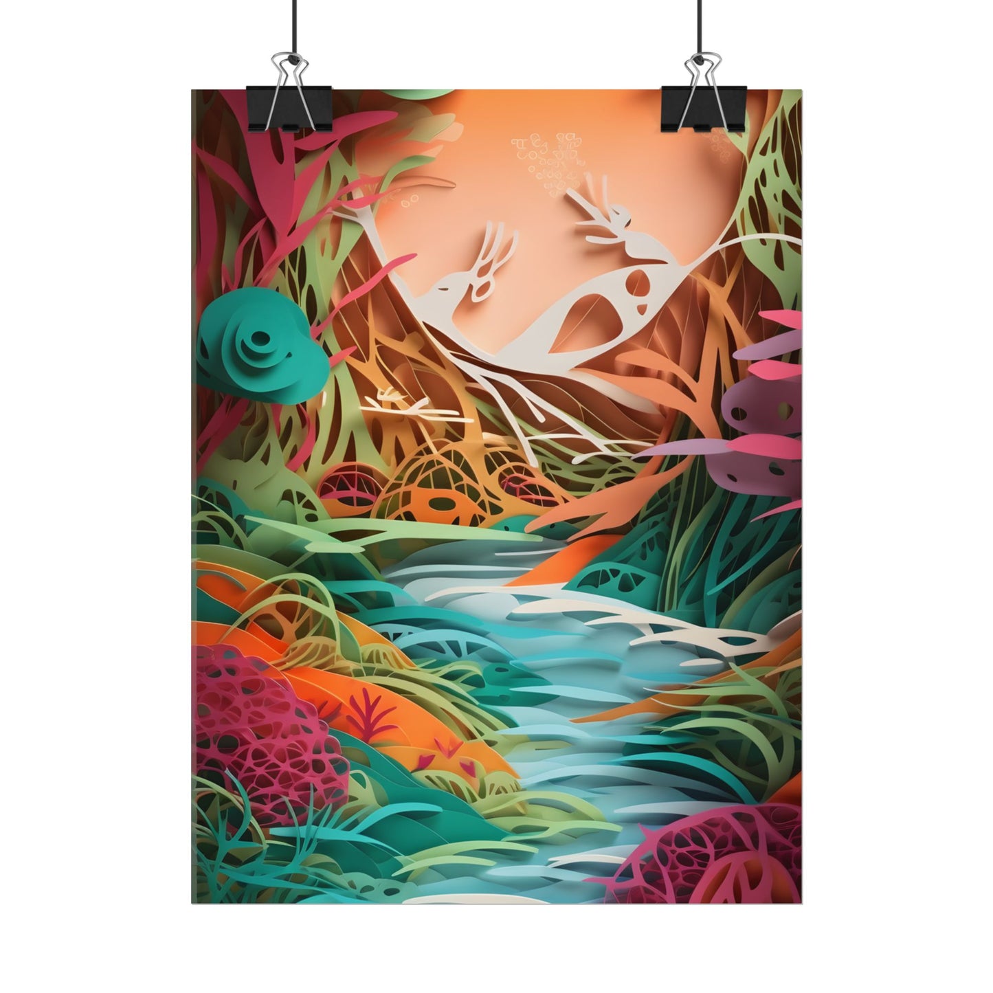 American Realism: Rolling Hills and Winding Rivers - Poster