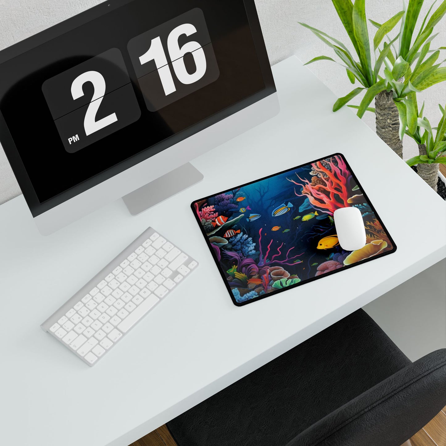 Vibrant Coral Reef: Underwater Paradise - Desk Mat