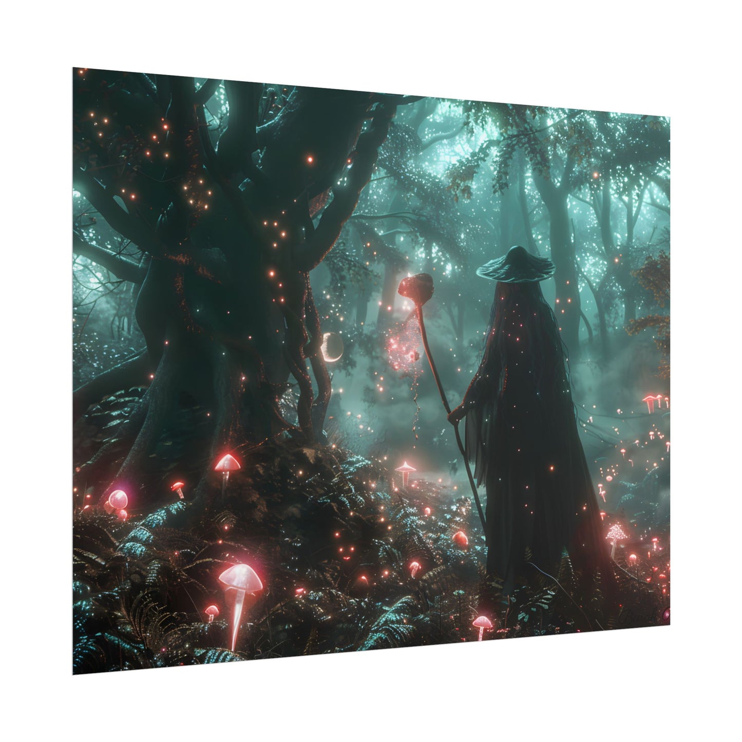 Whispers of Magic in Enchanted Woods: A Mysterious Encounter with the Witch - Poster