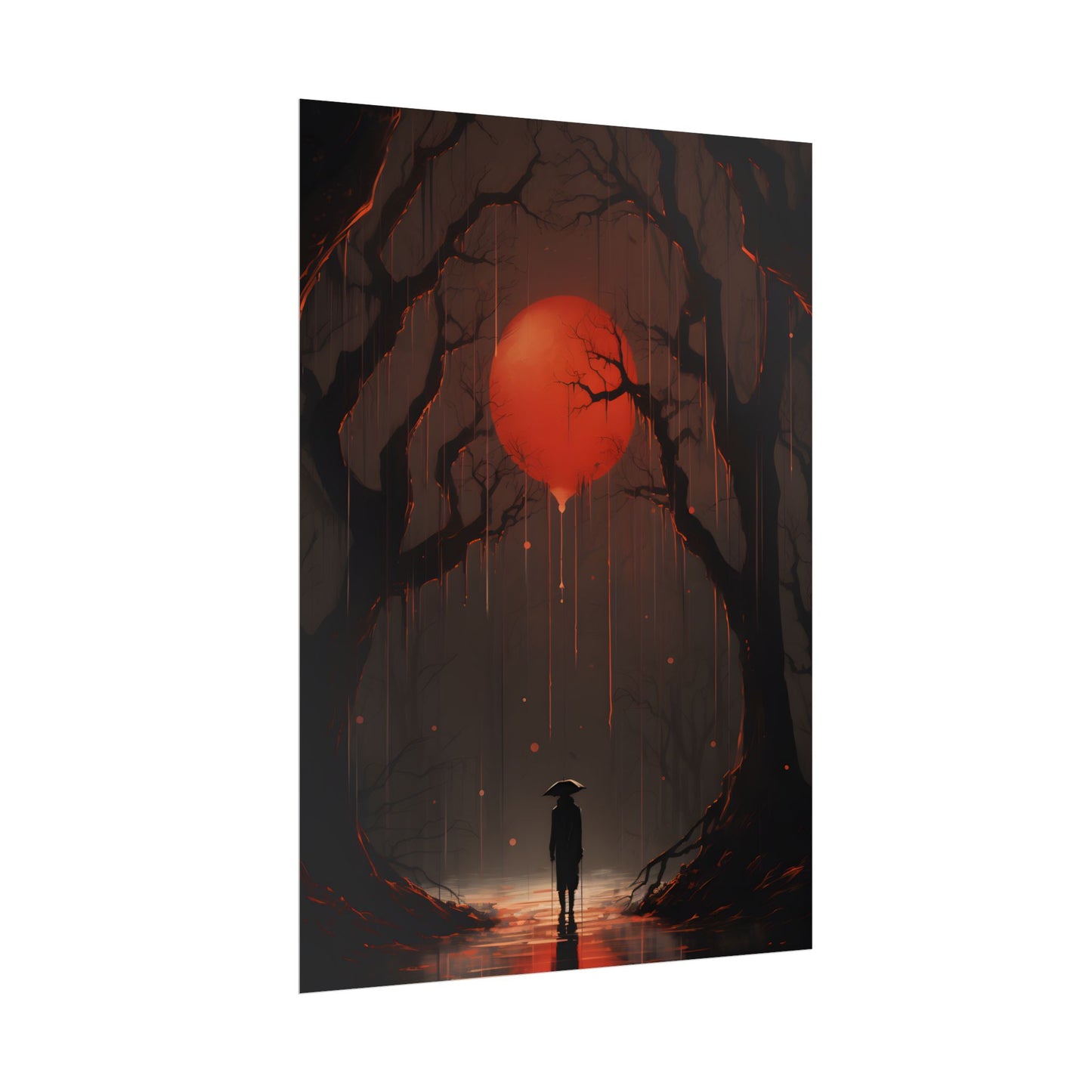 Candid Moment: Intimate Indoor Artwork - Poster