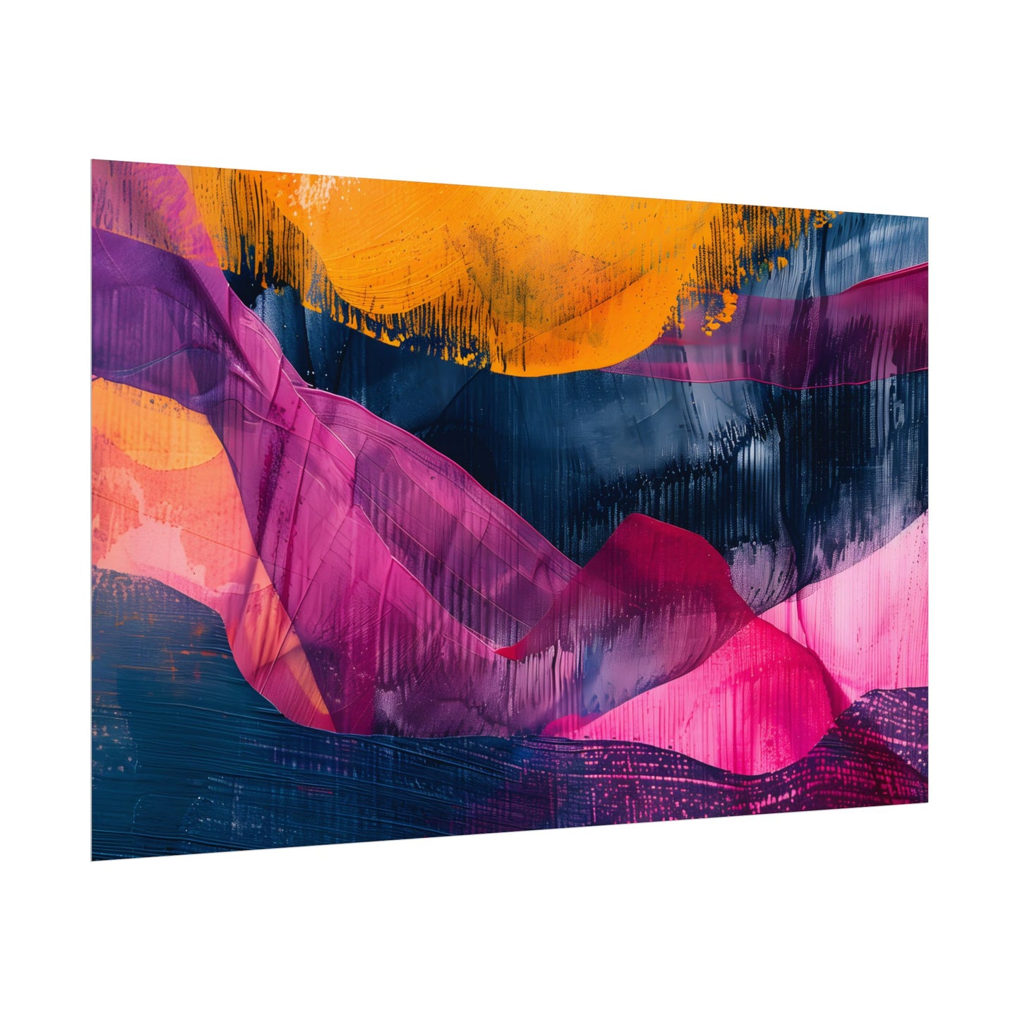 Vibrant Abstract Art: Organic Patterns in Modern Colors - Poster
