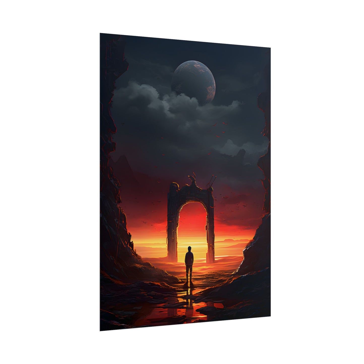A Moment of Stillness: Phone in Quiet Indoor Setting - Poster