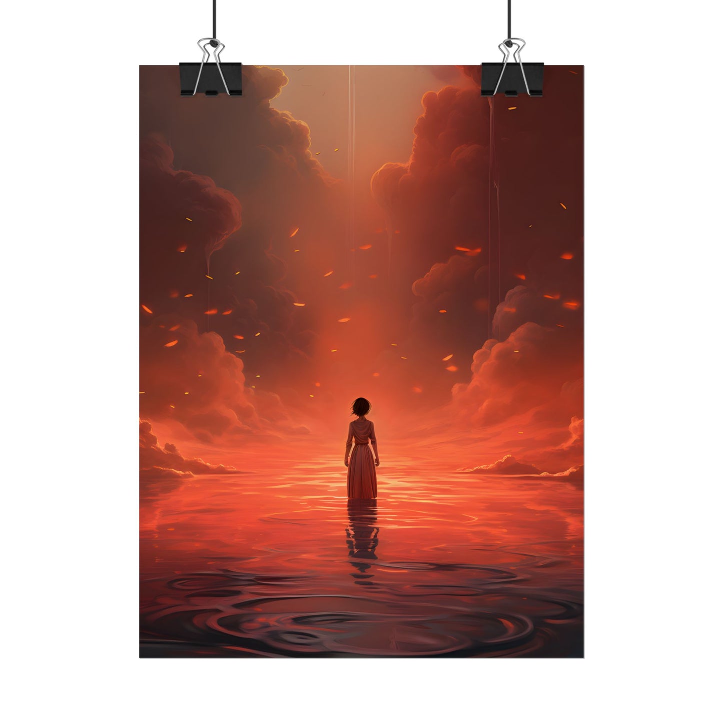 Vibrant Sunflower in Full Bloom: Outdoor Artwork - Poster
