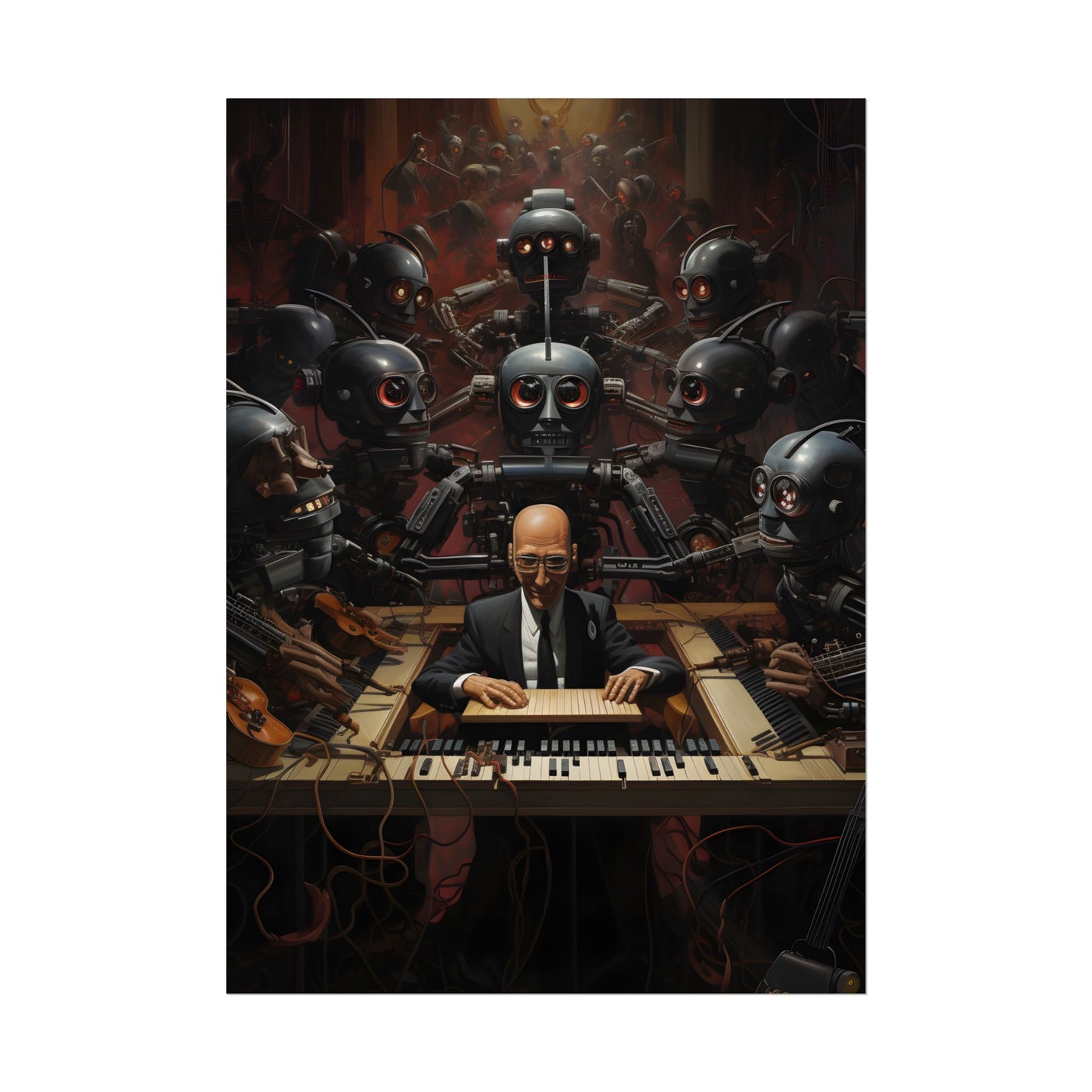 Robot Symphony: 6 Sentient Robots in Harmony - Poster