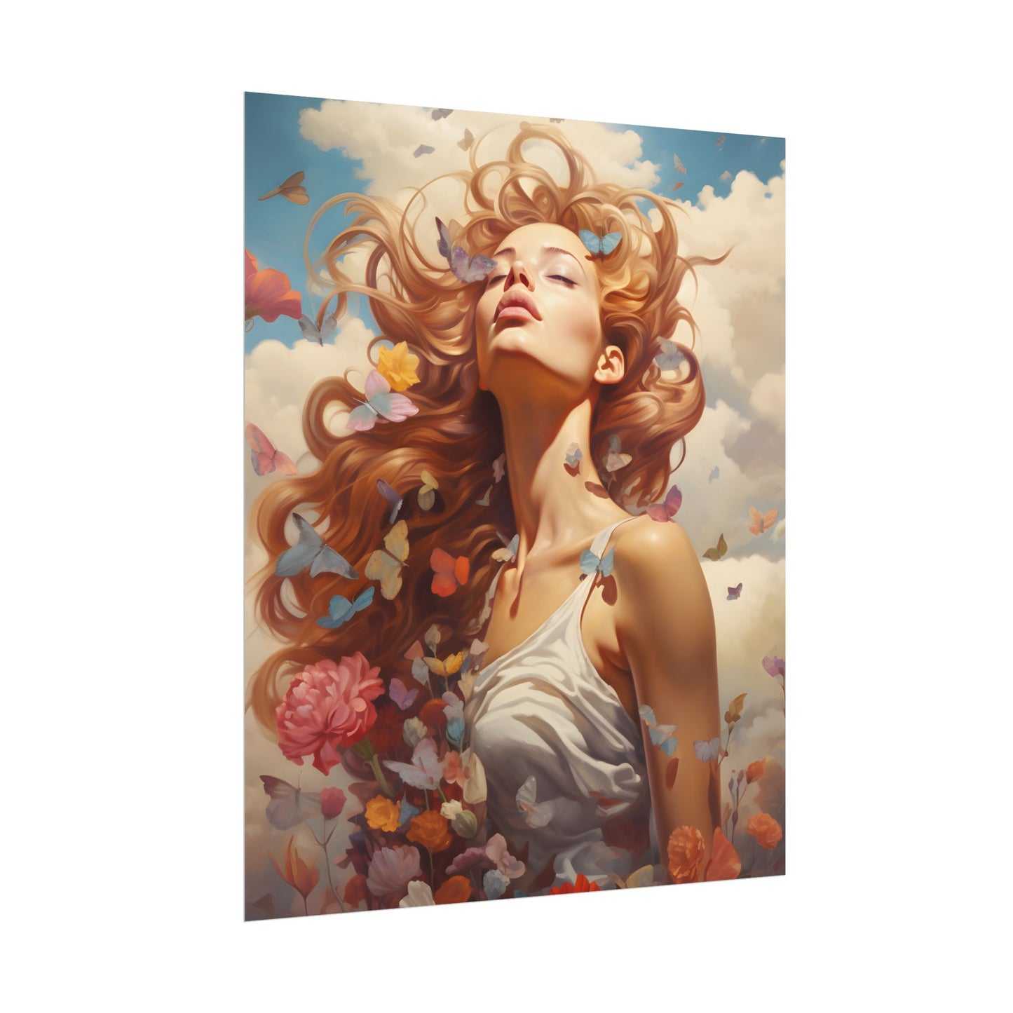 Vibrant Outdoor Cafe: Relaxed Atmosphere Artwork - Poster