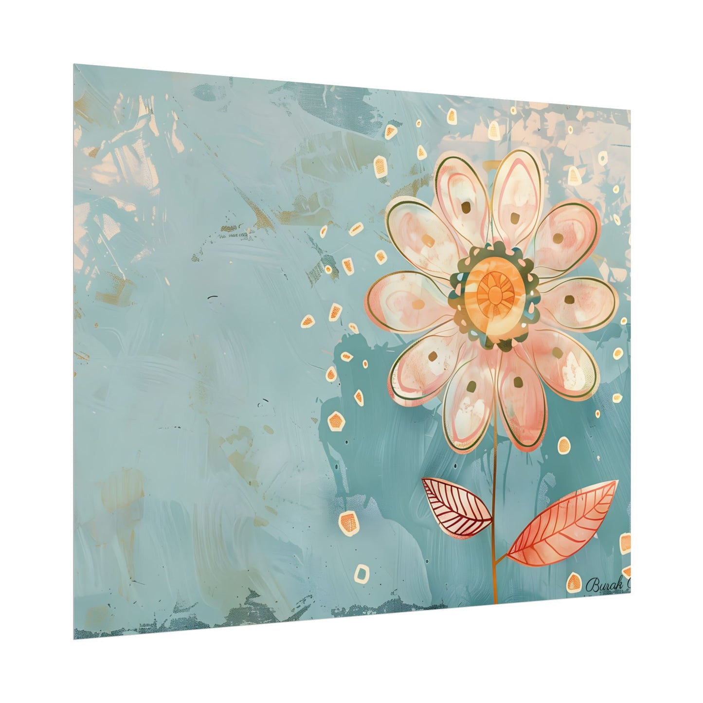Whimsical Growth Mindset Flower: Blooming Art - Poster