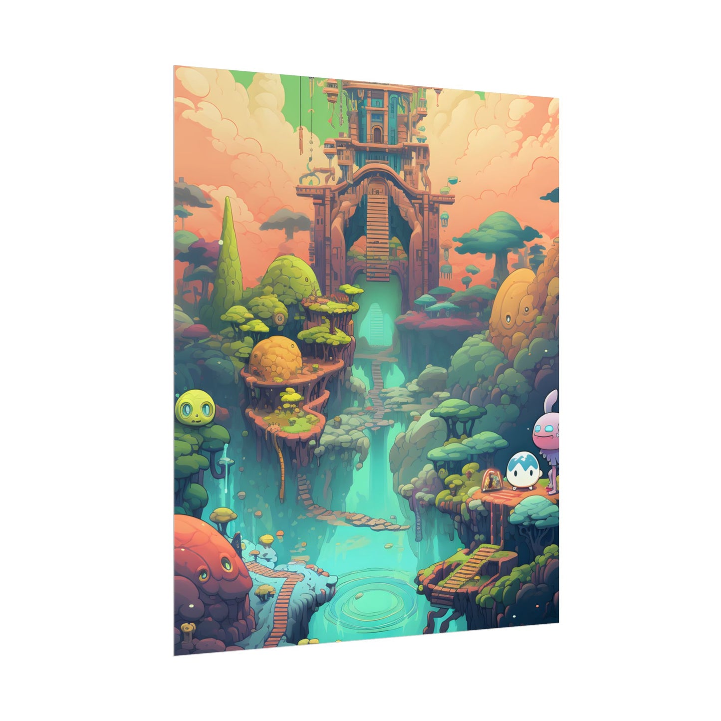 Gamified Pixel Pets: Colorful Cyber Companions - Poster