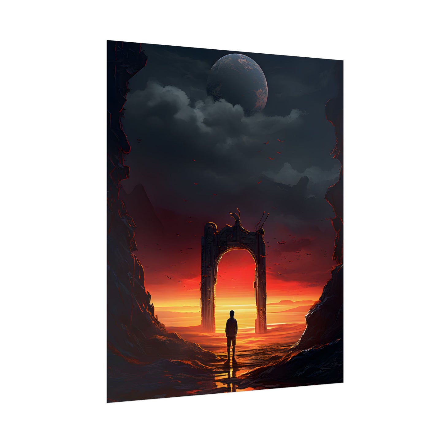 A Moment of Stillness: Phone in Quiet Indoor Setting - Poster