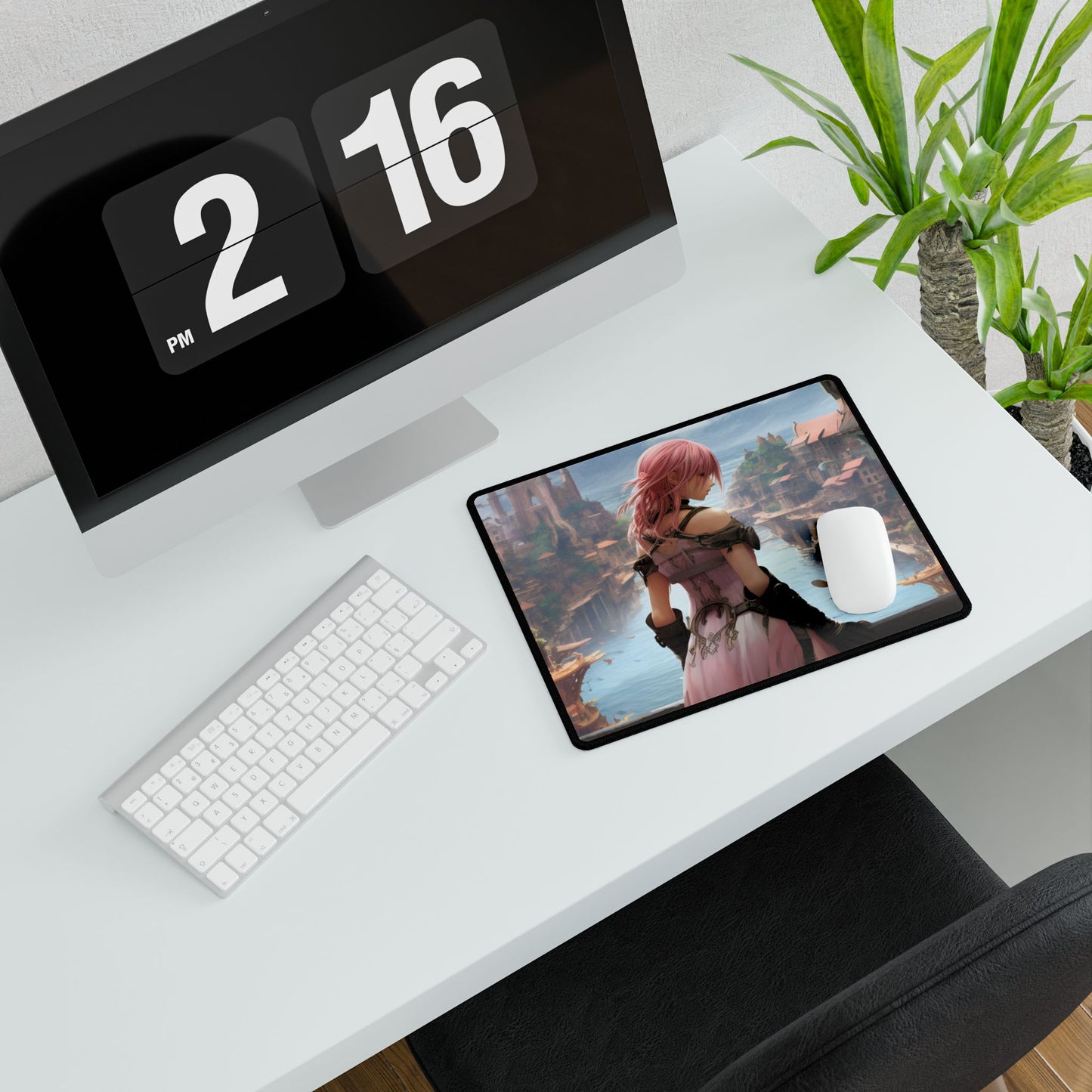 Anime Birds in Flight: Detailed Feathered Friends - Desk Mat