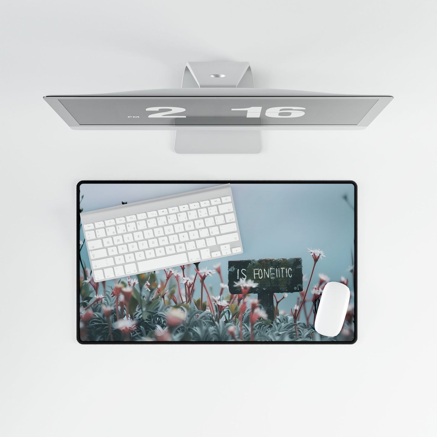 Serene Outdoor Moment: Soft Focus Art - Desk Mat