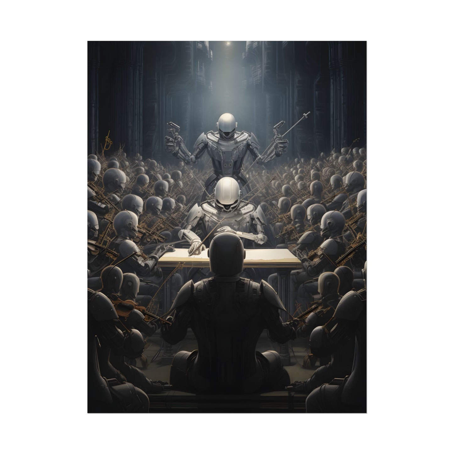 Robot Symphony: Sentient Robots in Musical Harmony - Poster