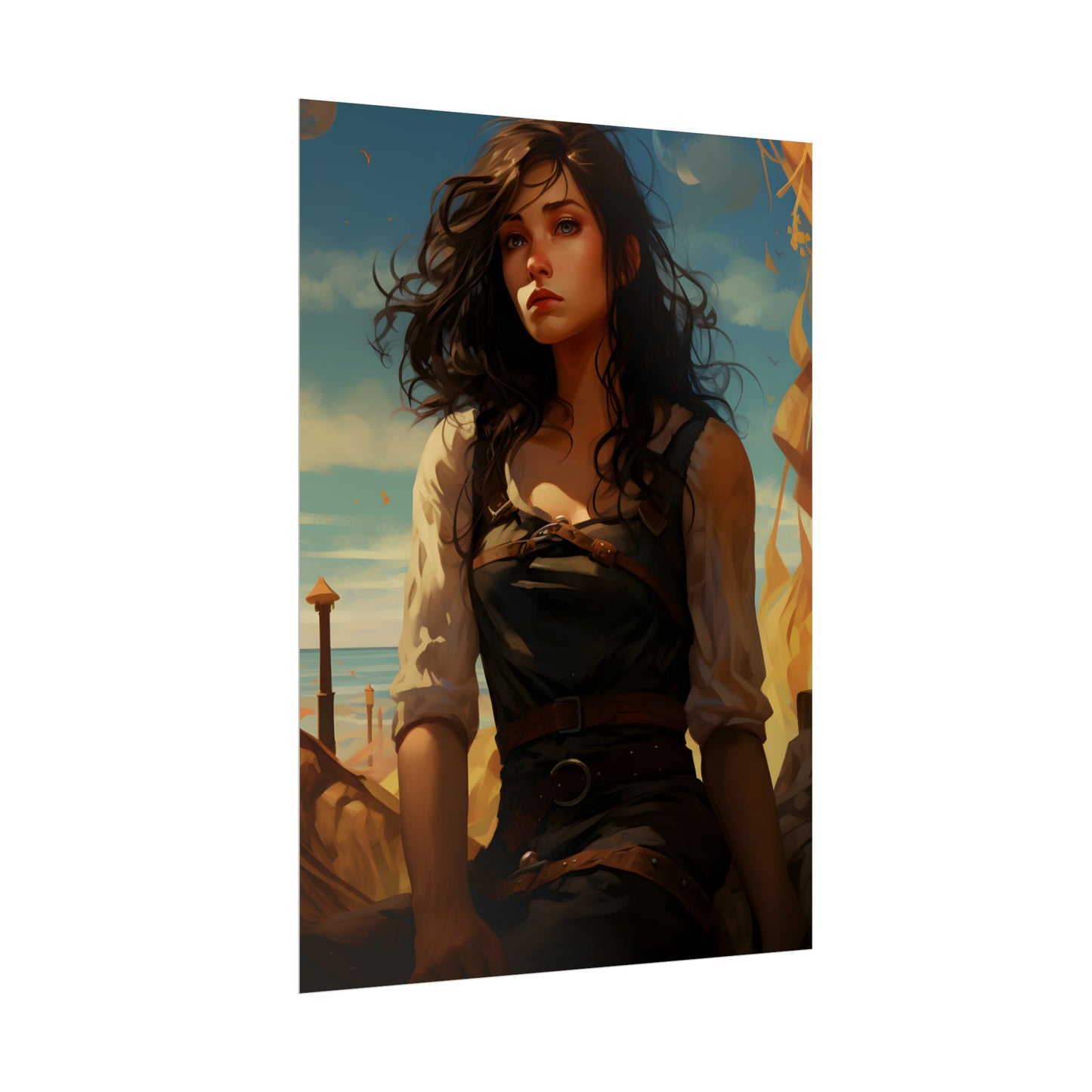 Casual Outdoor Moment: Person in Natural Setting - Poster