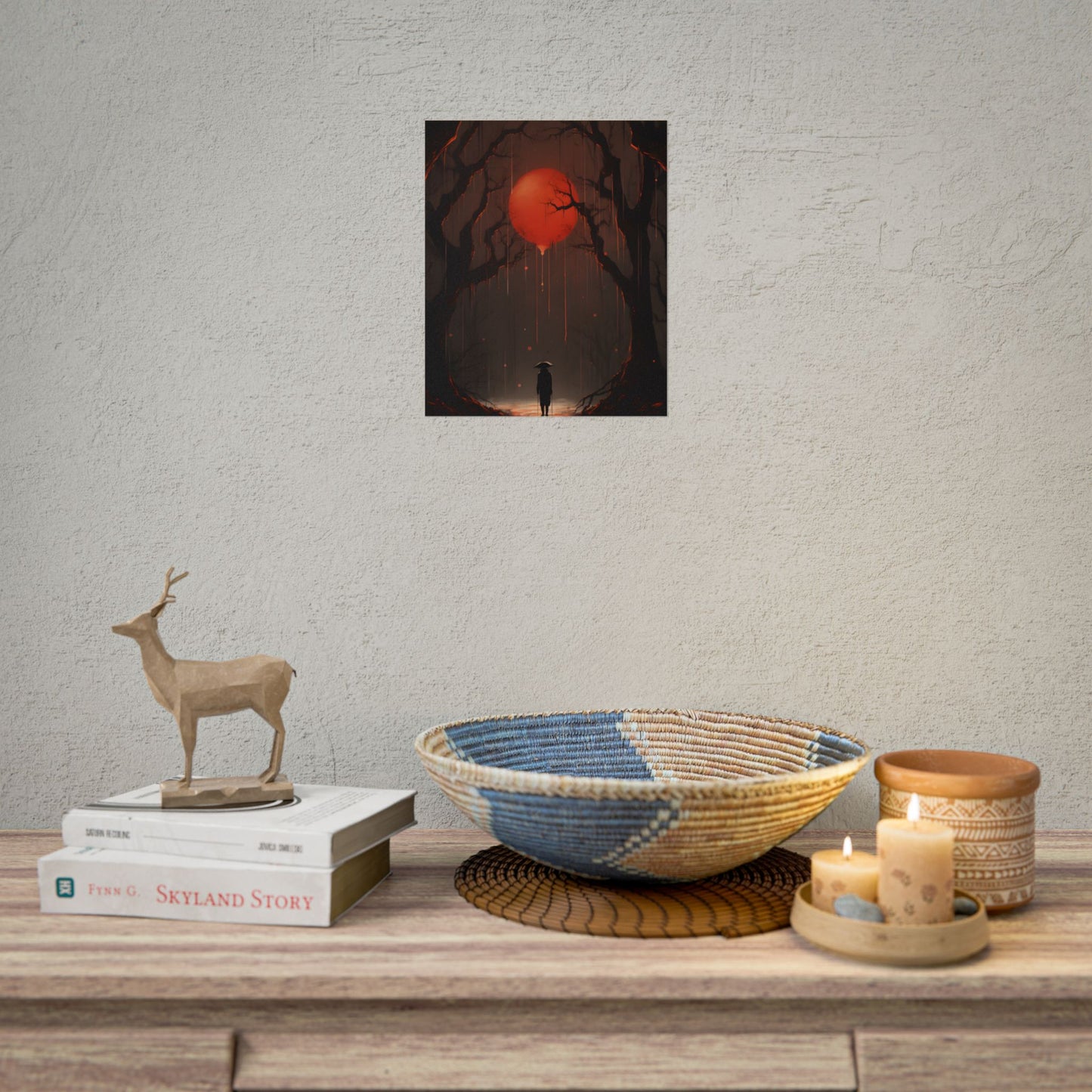 Candid Moment: Intimate Indoor Artwork - Poster