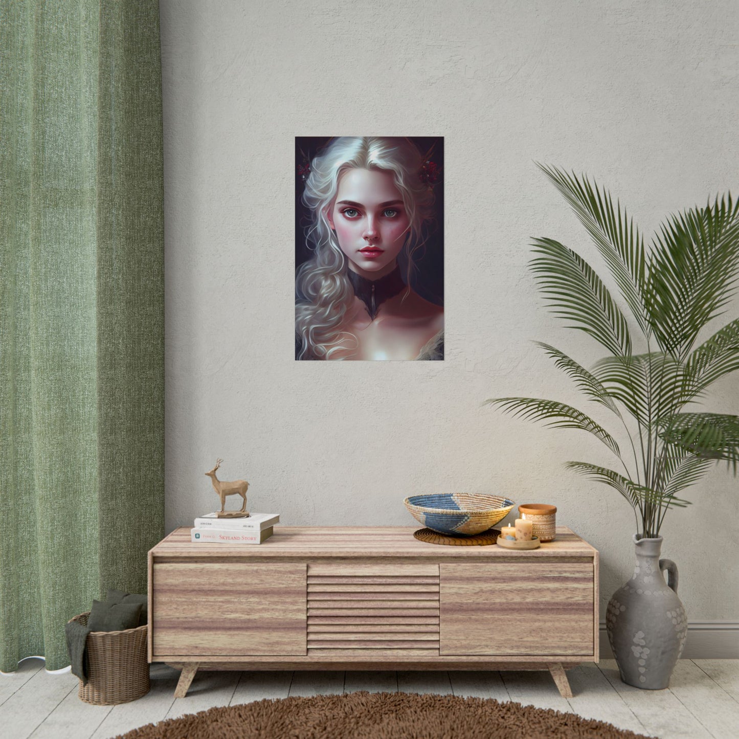 Blonde Portrait: Daring Angle Artwork - Poster