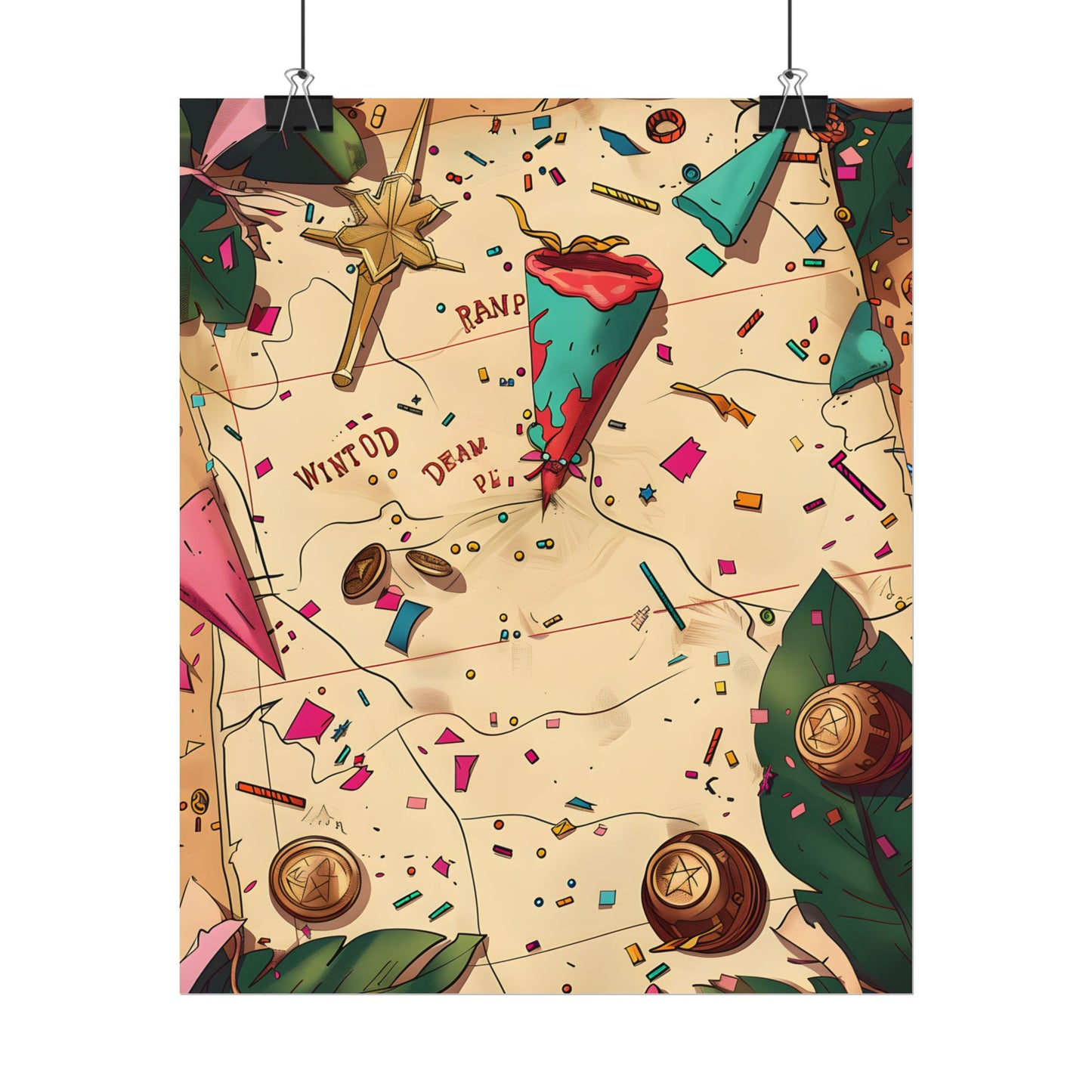 Whimsical Portrait with a Large Nose - Poster