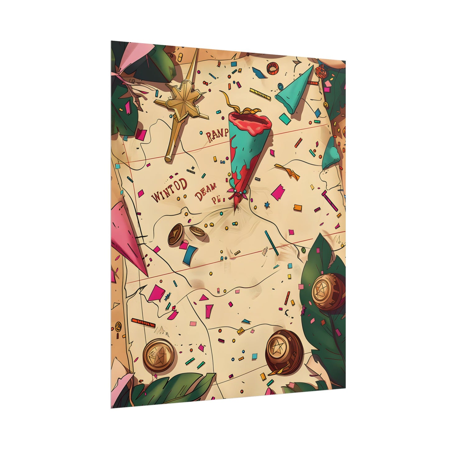 Whimsical Portrait with a Large Nose - Poster