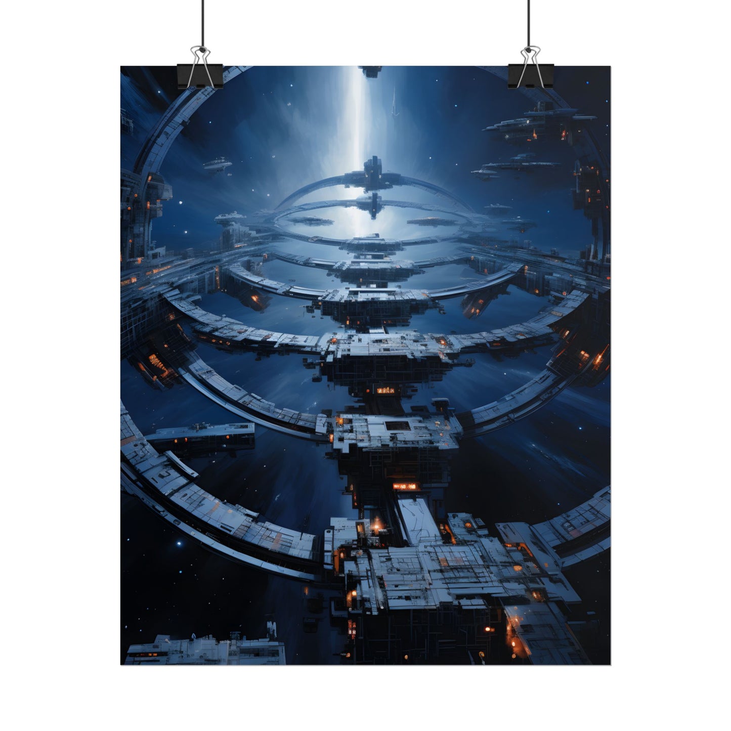 Aetherial Space Station: Massive Orbital Habitat - Poster