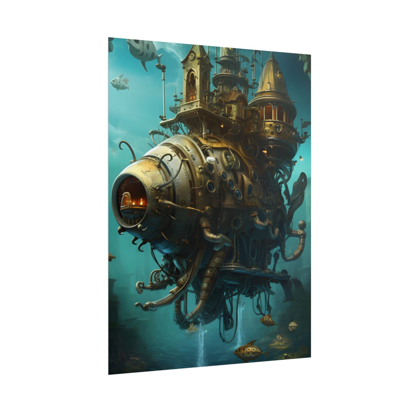 Steampunk Oceanic Adventure: Sailors on the High Seas - Poster