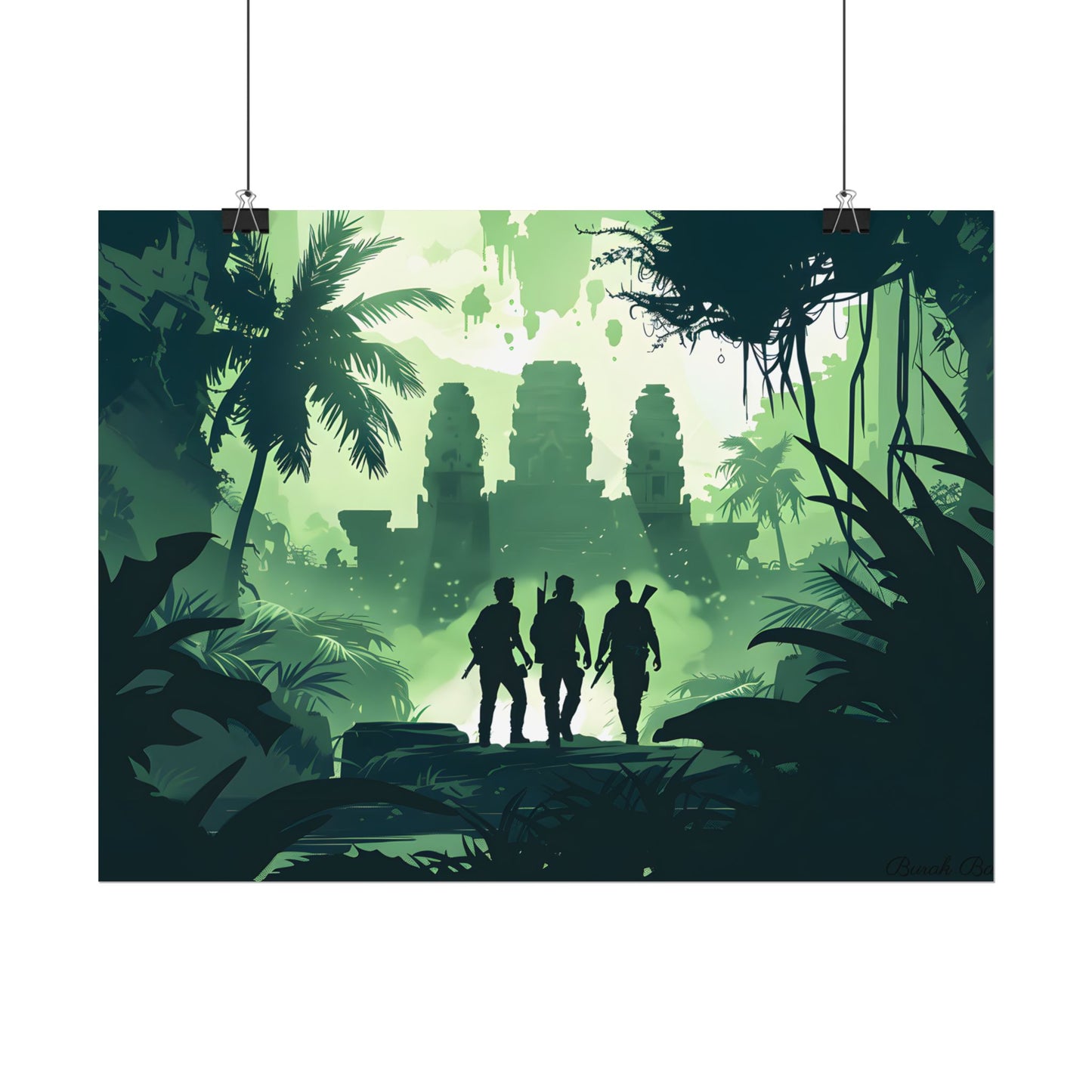 Young Adventurer: Minimalist Digital Portrait - Poster