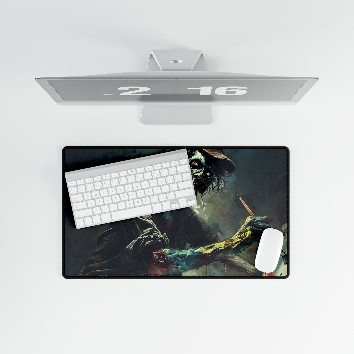 Zombie Horror Original Art: Original Artwork - Desk Mat