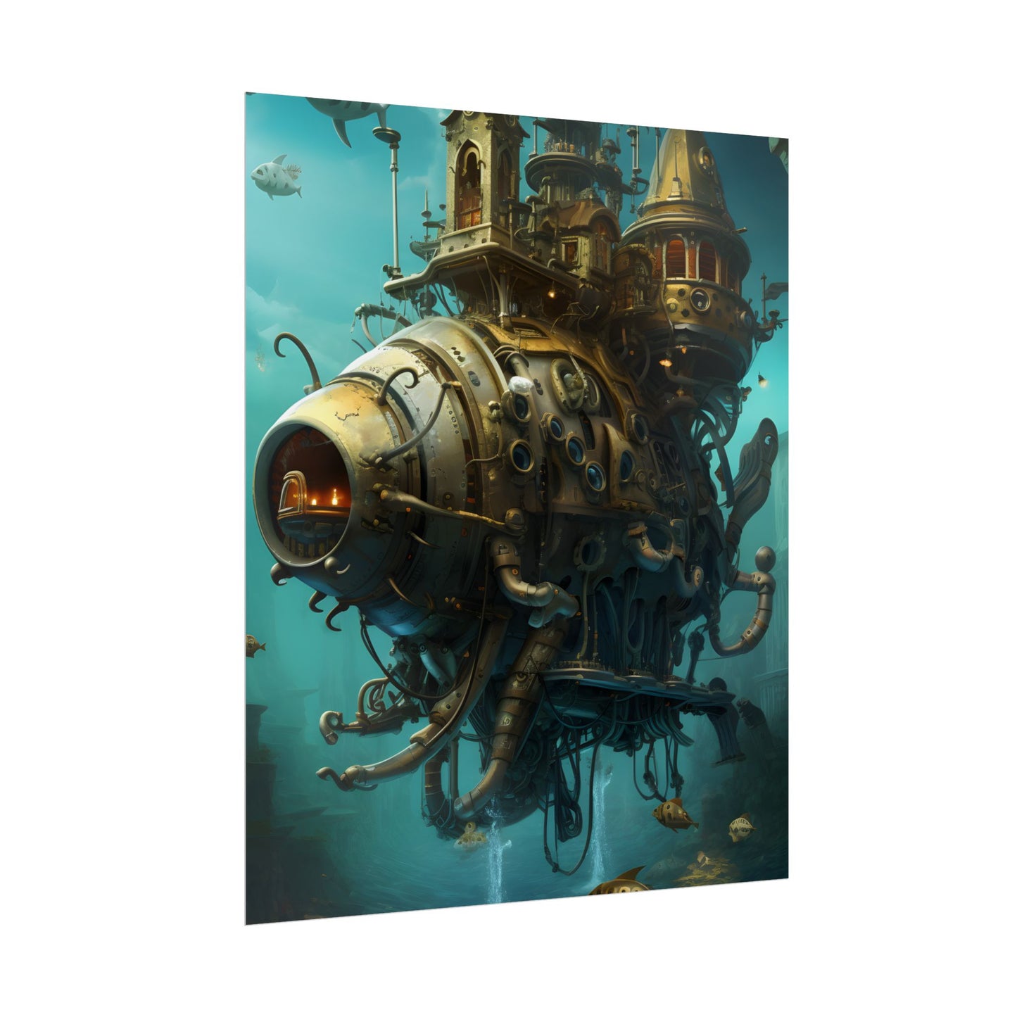 Steampunk Oceanic Adventure: Sailors on the High Seas - Poster