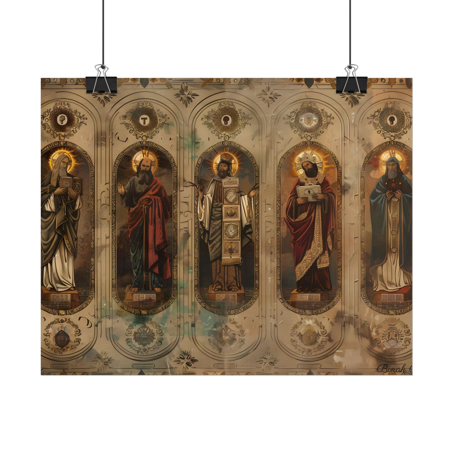 Vintage Biblical Art: Traditional Wisdom Poster - Poster