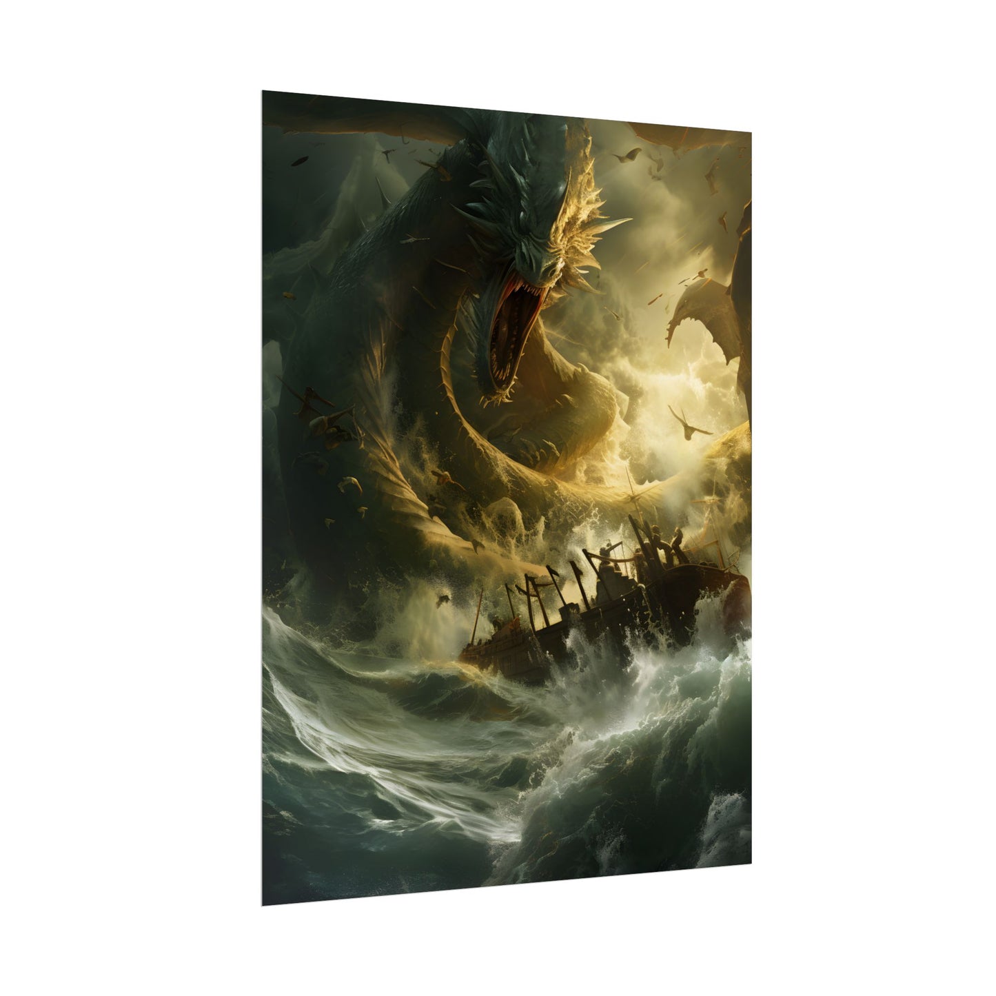 Ancient Mythical Sea Monsters: Fearsome Creatures of Legend - Poster