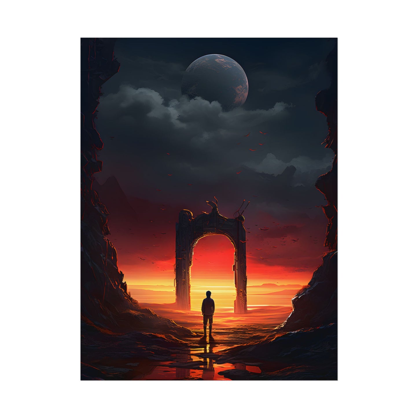 A Moment of Stillness: Phone in Quiet Indoor Setting - Poster