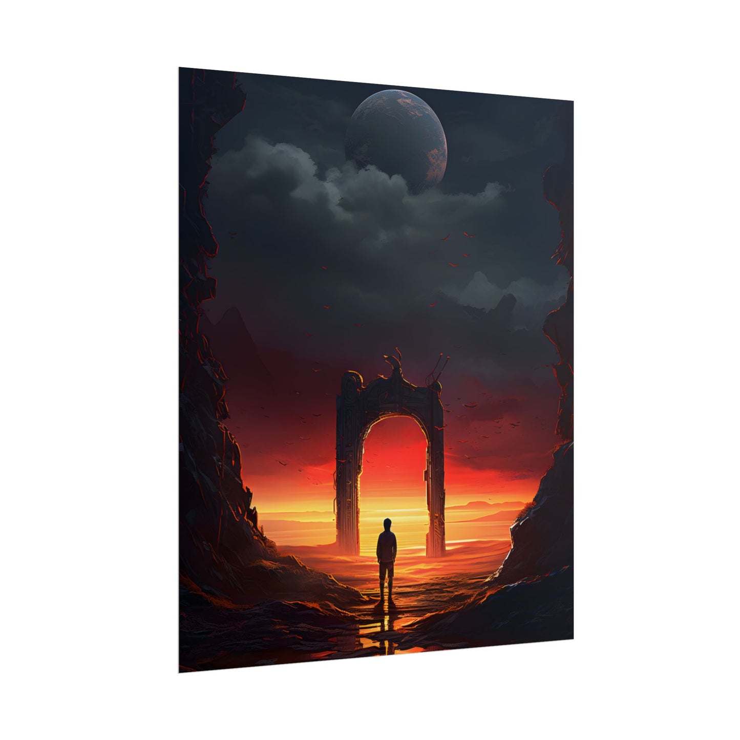 A Moment of Stillness: Phone in Quiet Indoor Setting - Poster