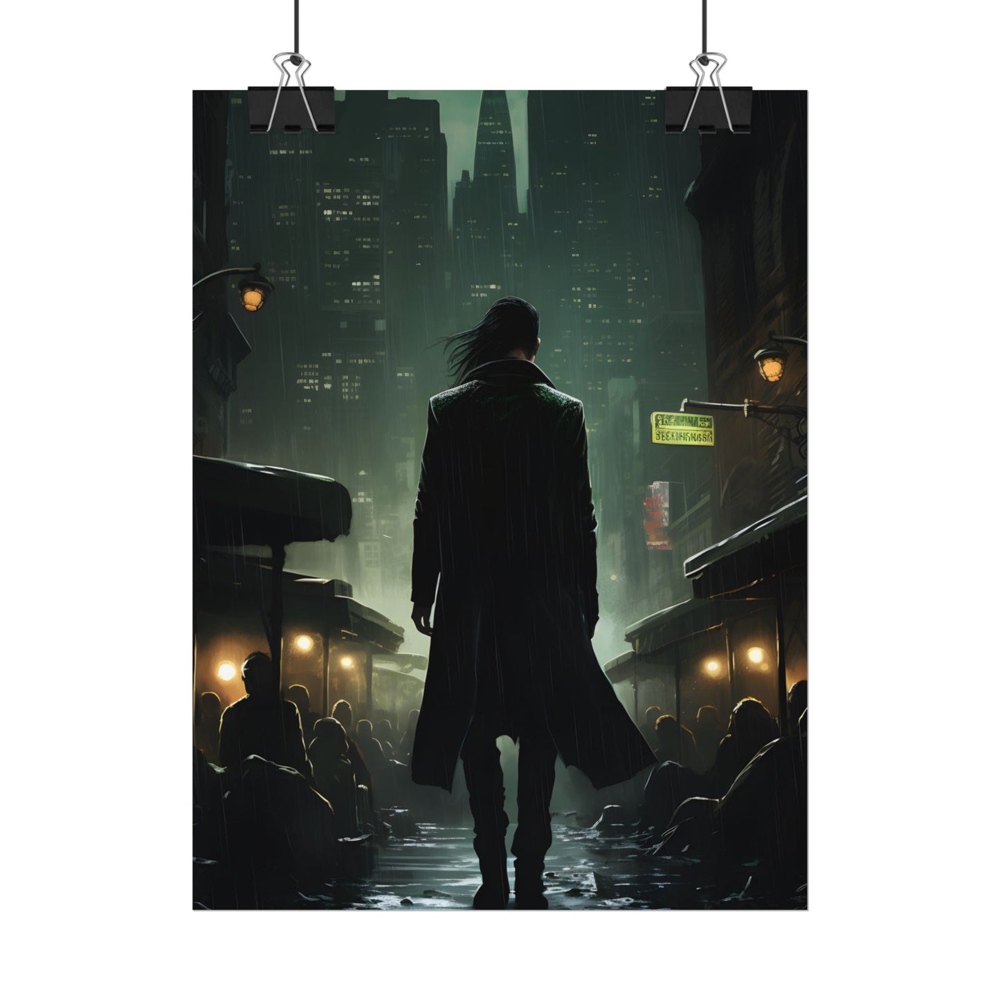 Urban Fantasy Detective: Noir City Night Art - Poster
