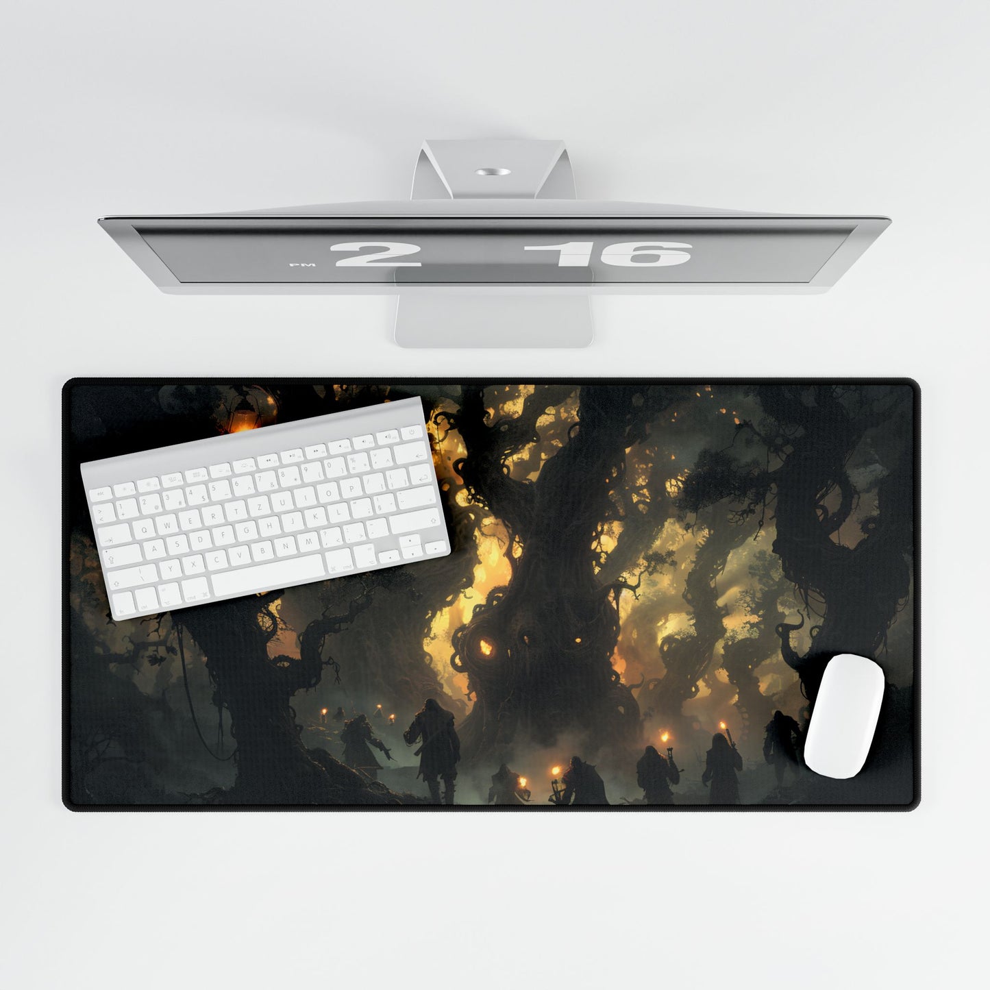 Gathering Amidst Sunset Beauty - Desk Mat