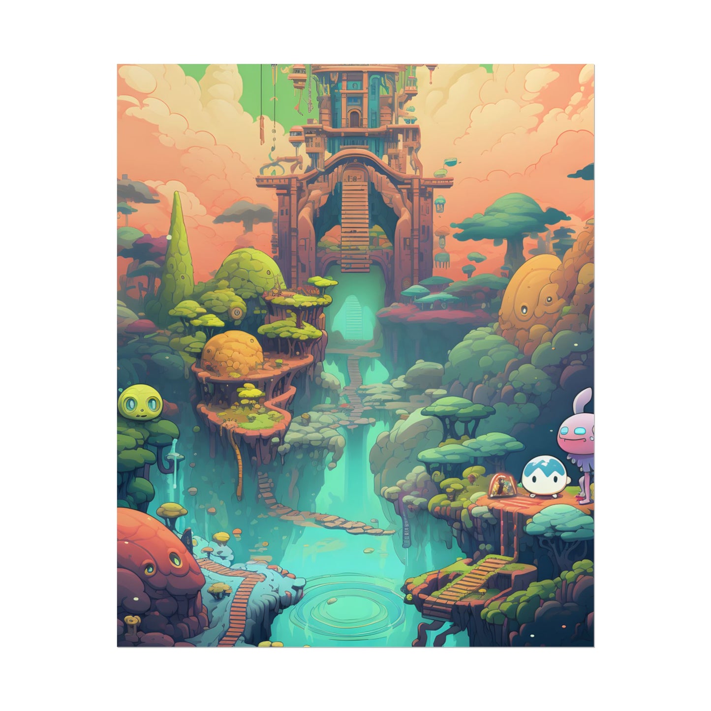 Gamified Pixel Pets: Colorful Cyber Companions - Poster