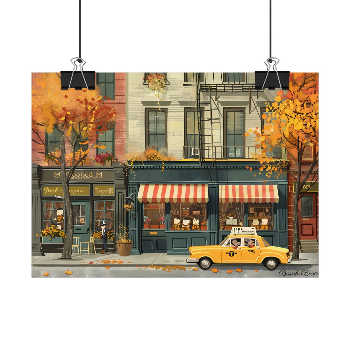 Whimsical Yellow Dreams: Playful Building Digital Art - Poster