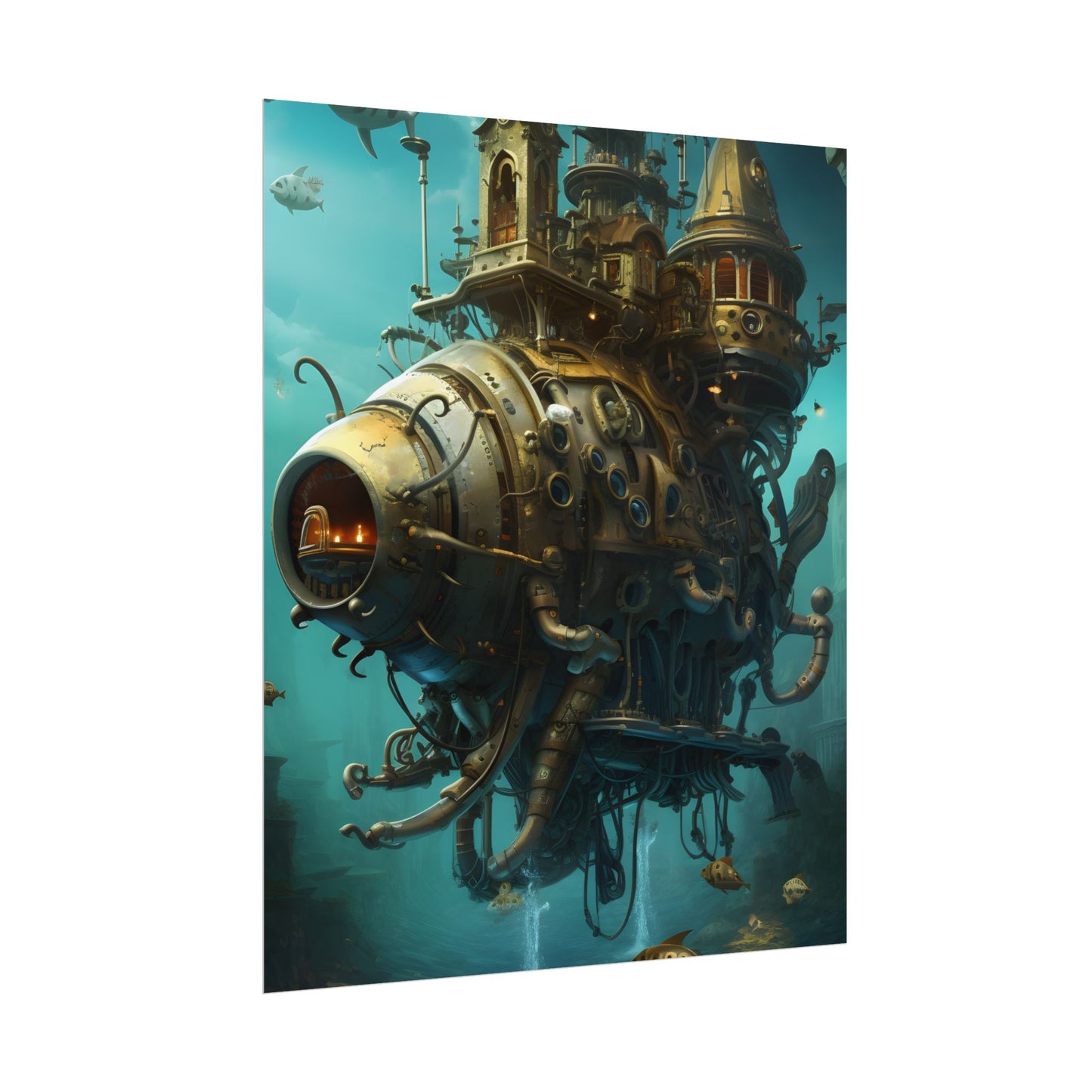 Steampunk Oceanic Adventure: Sailors on the High Seas - Poster