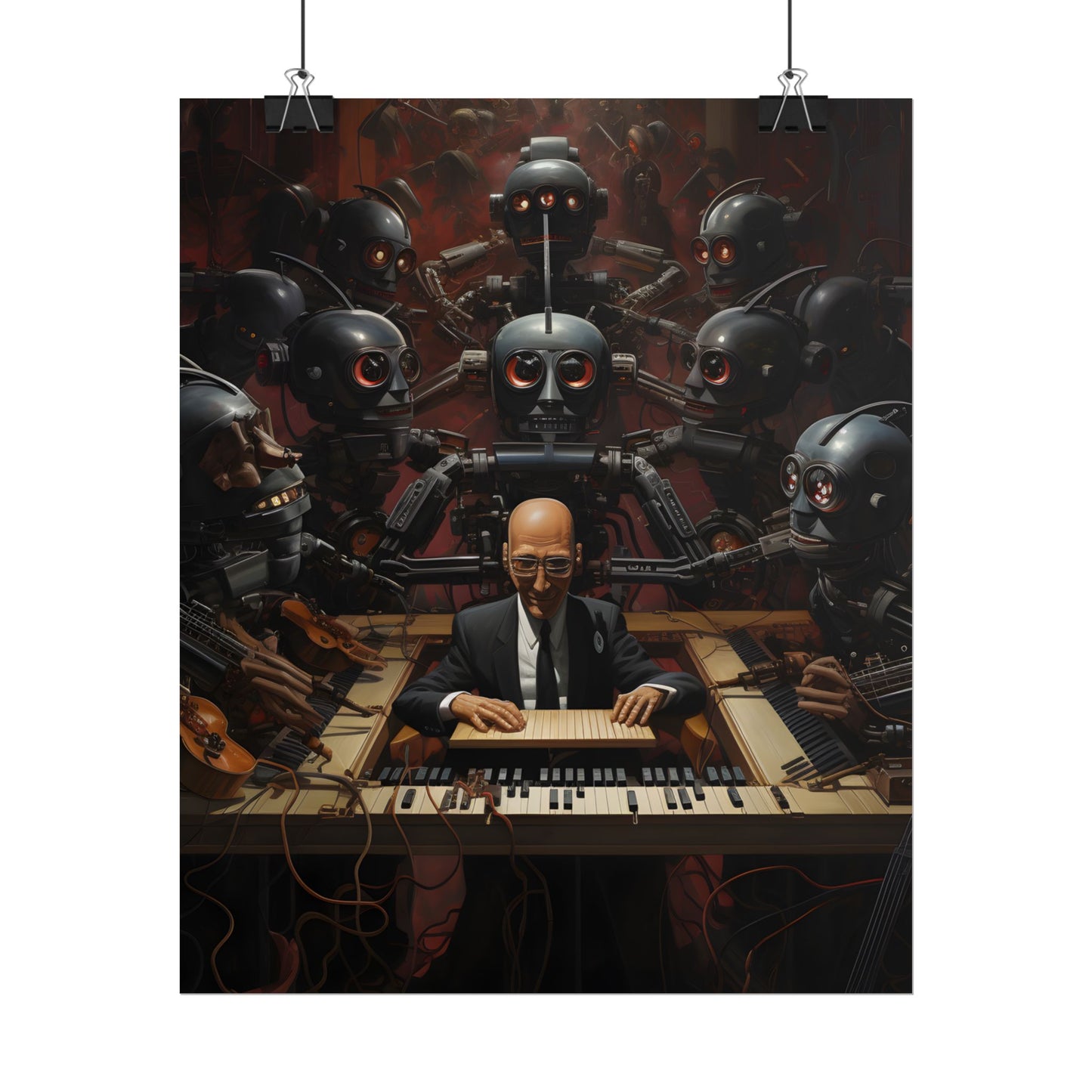 Robot Symphony: 6 Sentient Robots in Harmony - Poster