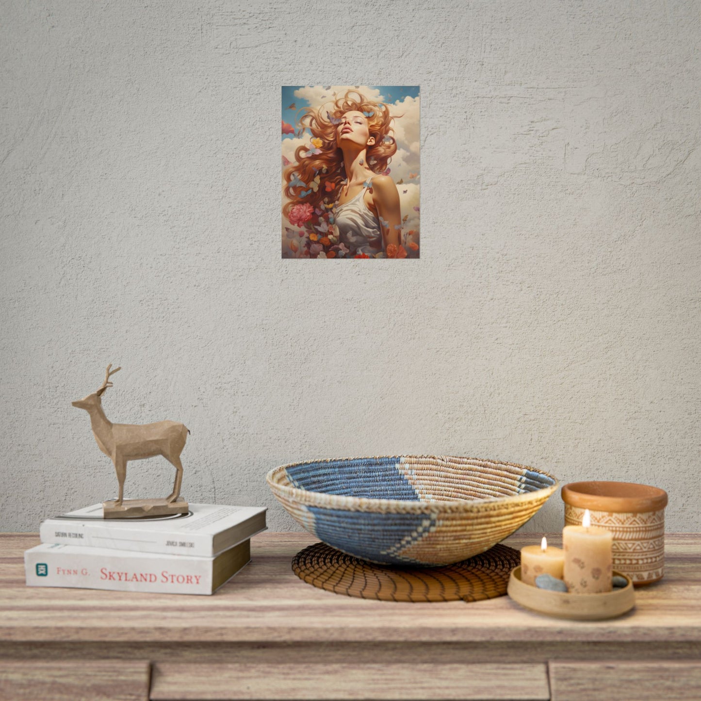 Vibrant Outdoor Cafe: Relaxed Atmosphere Artwork - Poster