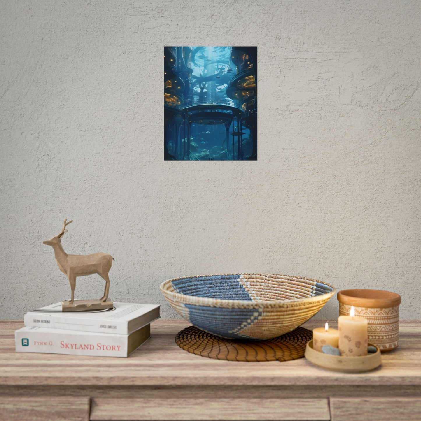 Advanced Underwater City: Visionary Metropol in the Future - Poster