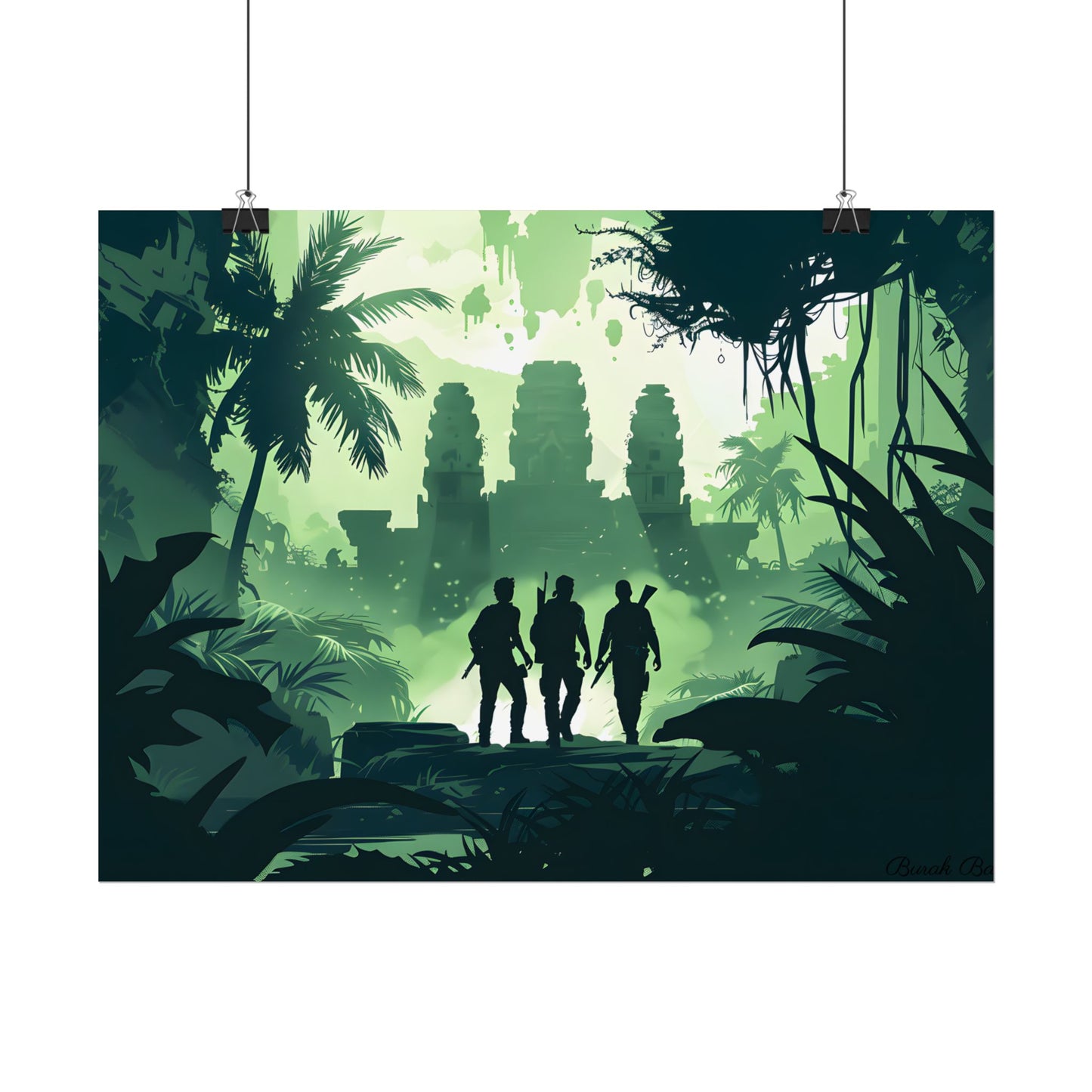 Young Adventurer: Minimalist Digital Portrait - Poster