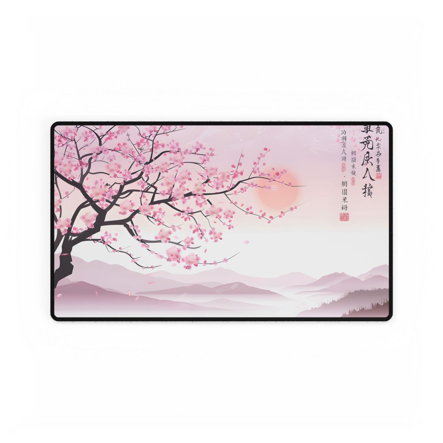 Cherry Blossom Beauty: Japanese Nature Art - Desk Mat