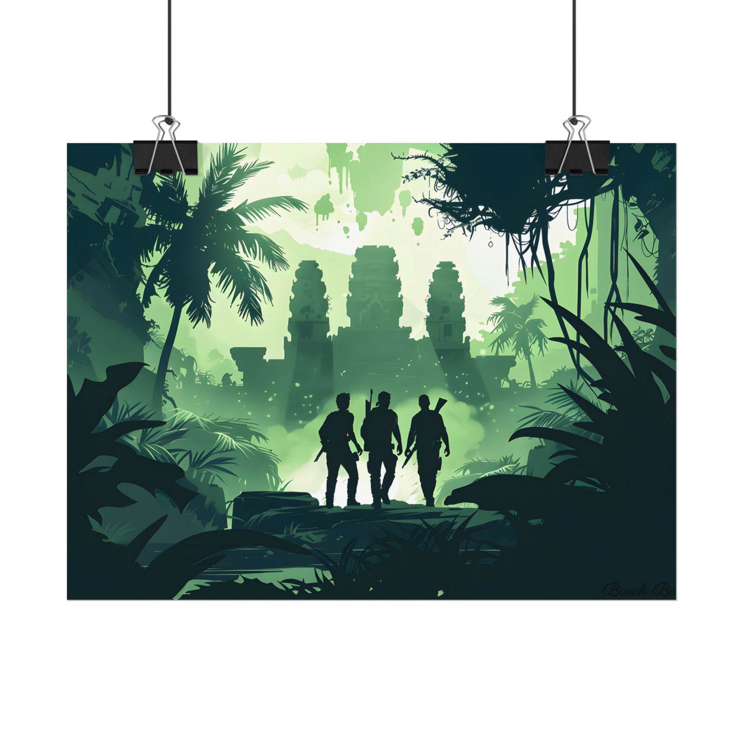 Young Adventurer: Minimalist Digital Portrait - Poster