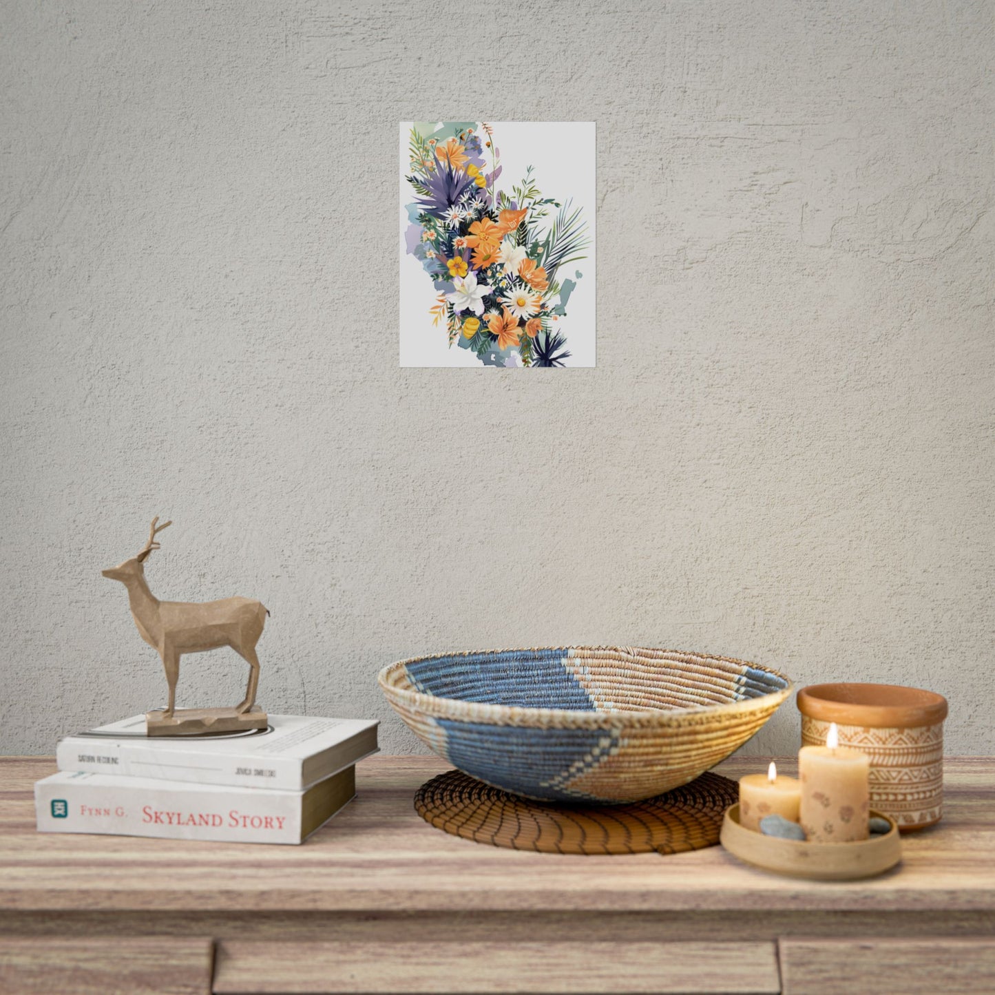 Whimsical Florida Map: Playful Art Illustration - Poster