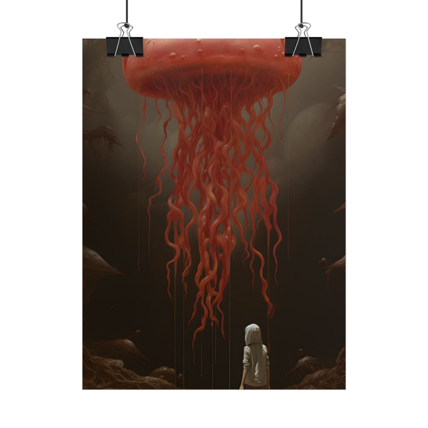 Serious Book Cover Art: Illustrative Masterpiece - Poster