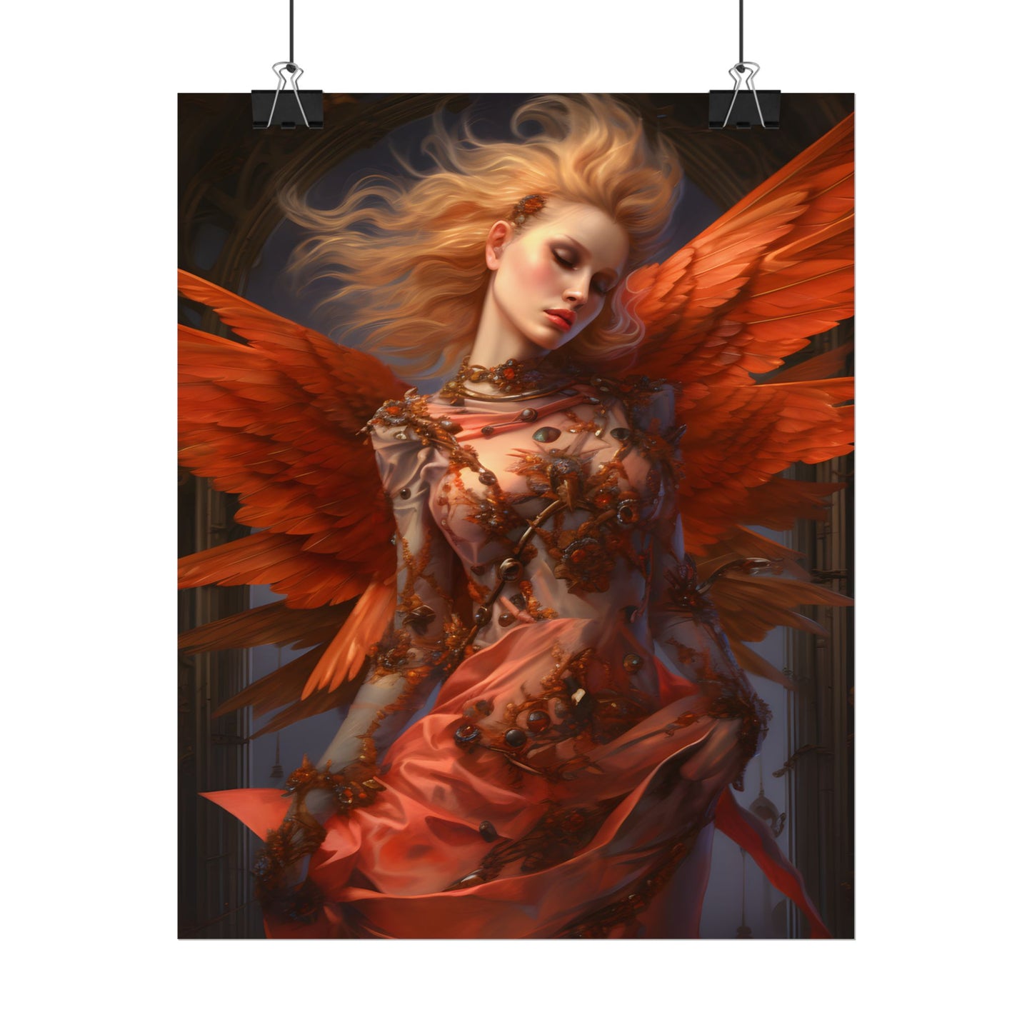 The Guardian: Muscular Protector Statue in Armor - Poster