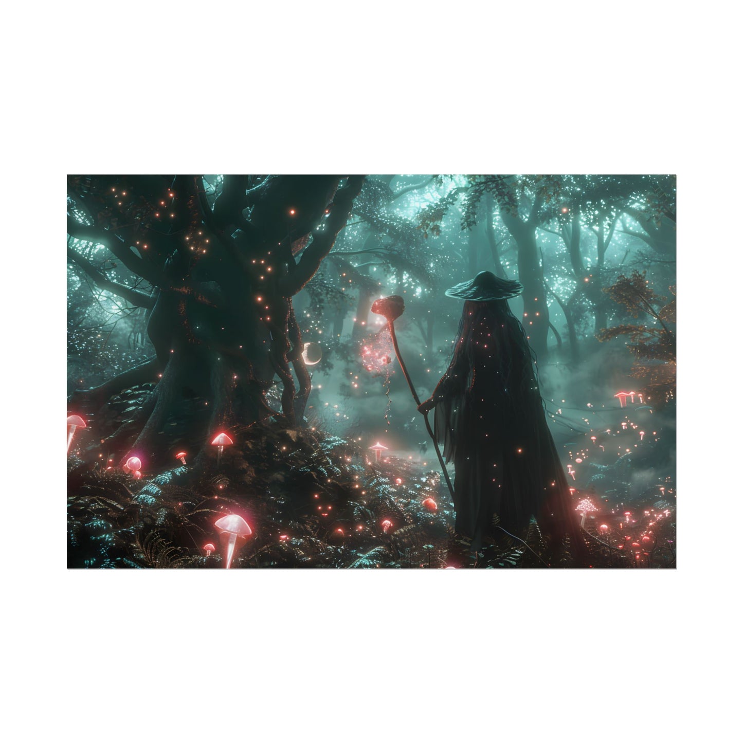 Whispers of Magic in Enchanted Woods: A Mysterious Encounter with the Witch - Poster